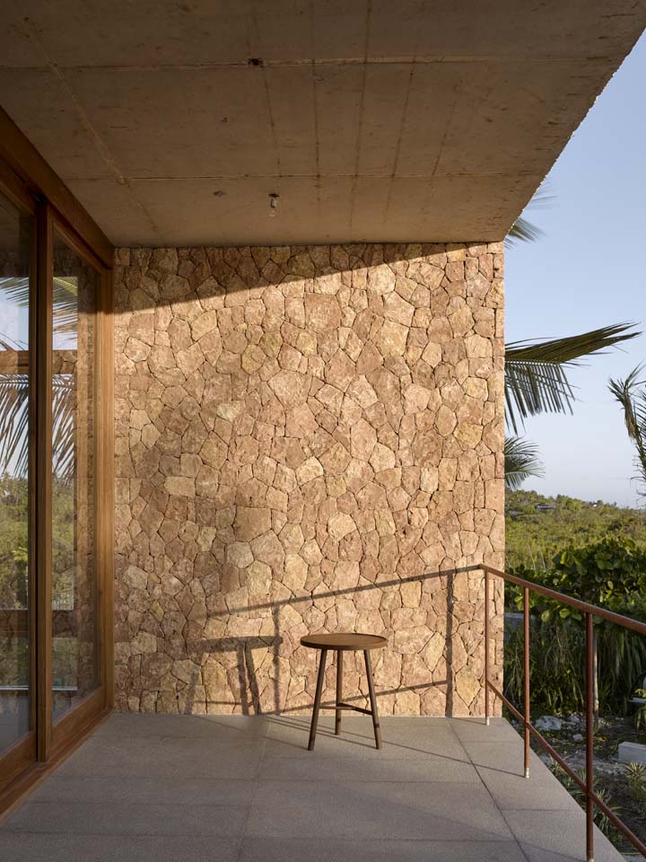 lime plaster, timber and a glimpse of the sea